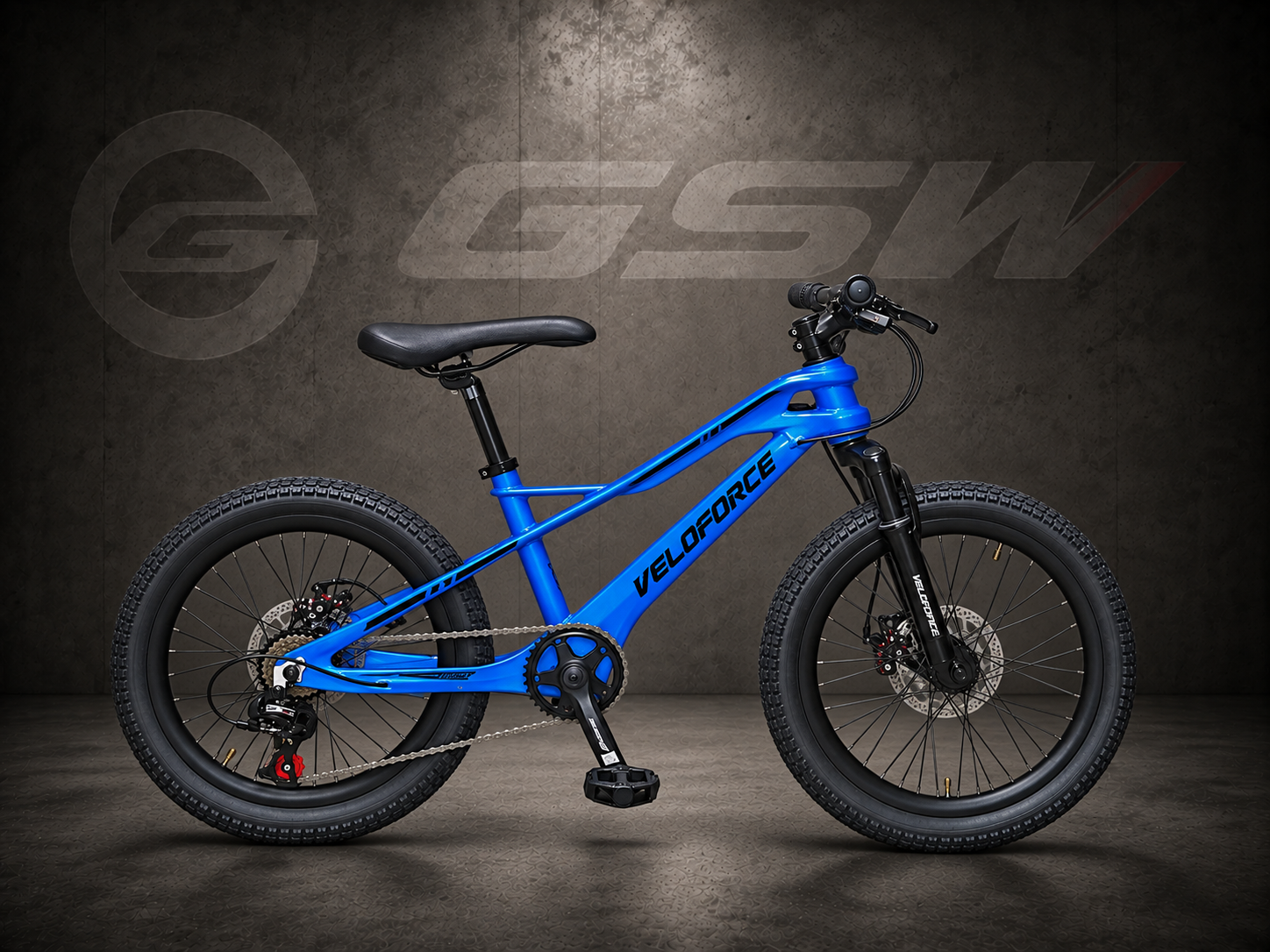 Bicicleta Aro 20 Magnésio 1x7 Freio Disco — Azul Perolizado