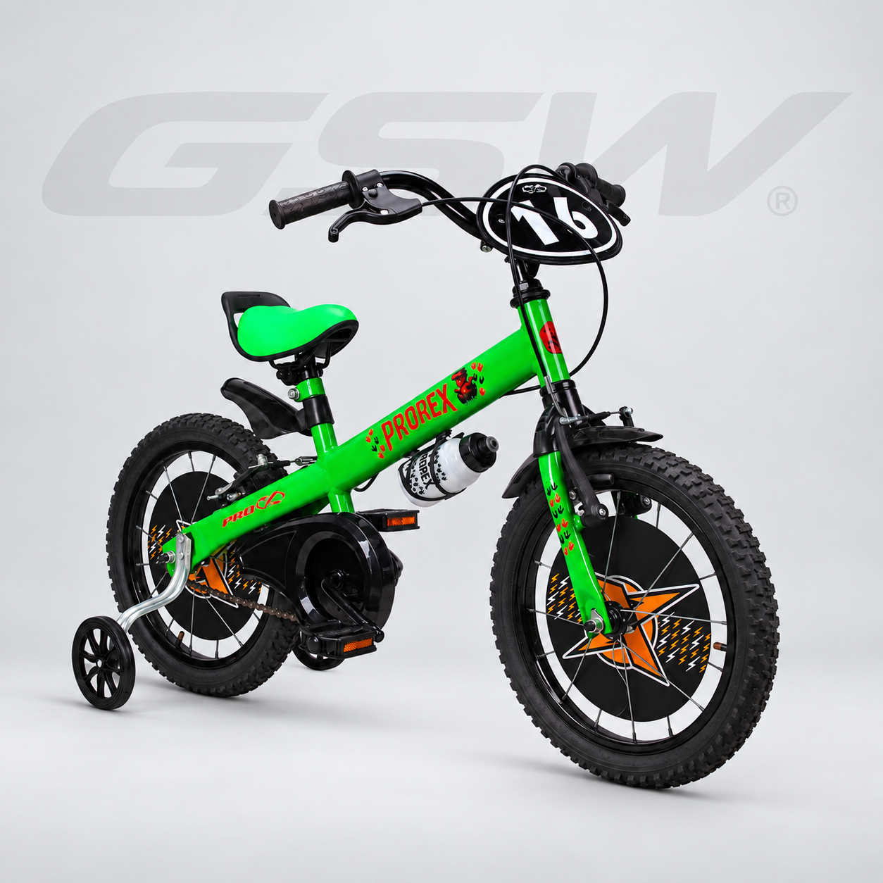 Bike Aro 16 Prorex — Verde/Preto