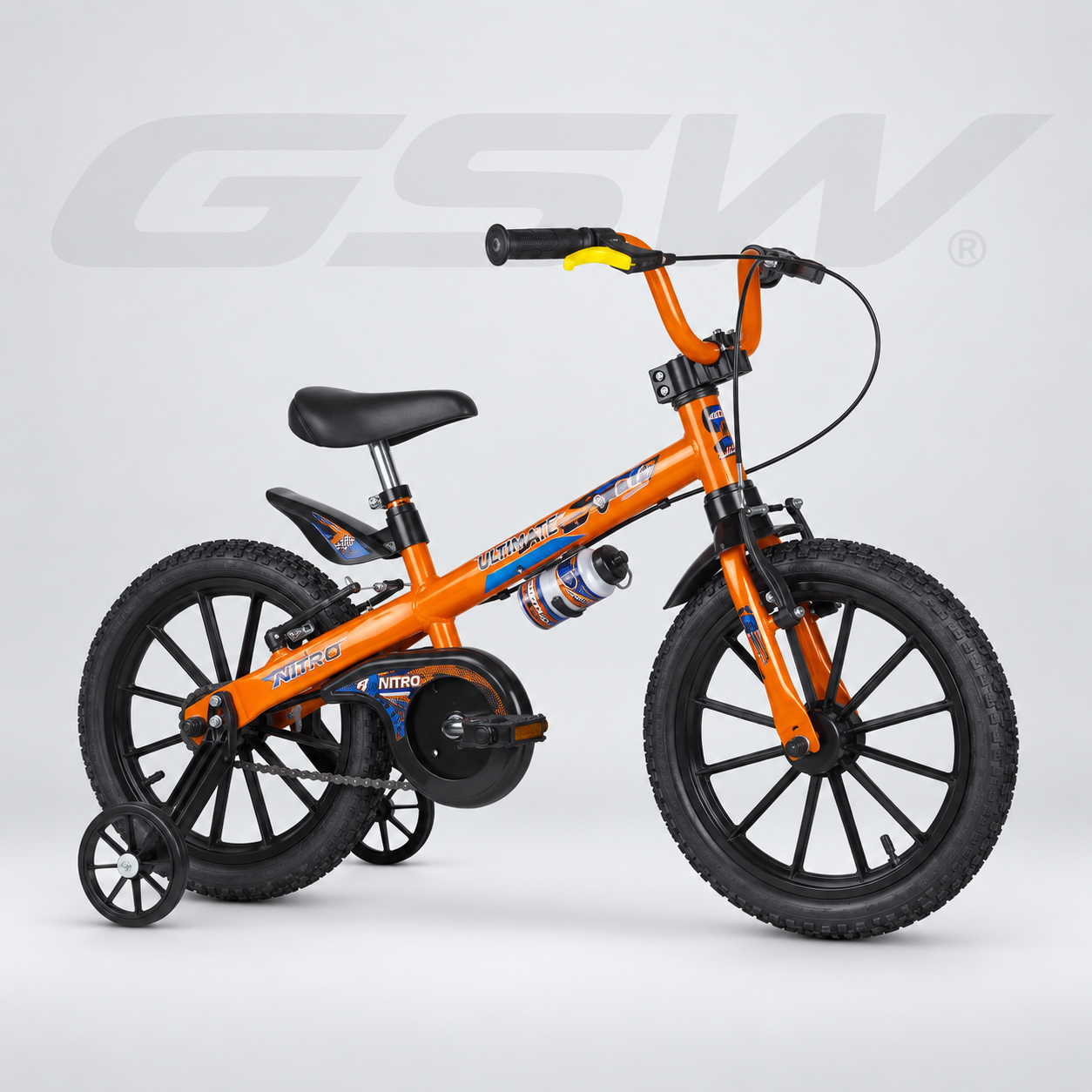 Bike Aro 16 Extreme Masc — Laranja/Preto