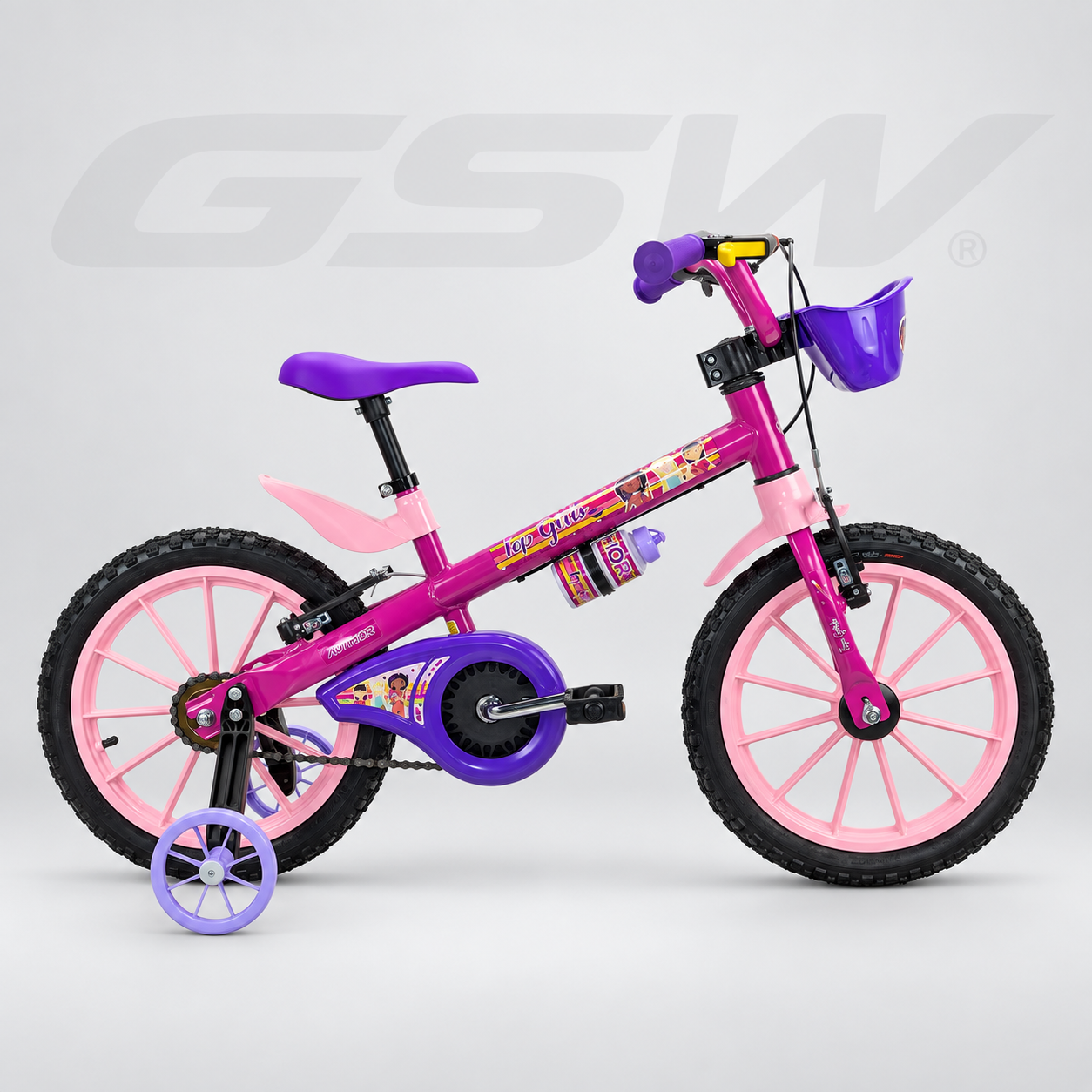 Bike Aro 16 Top Girls Fem — Rosa/Pink