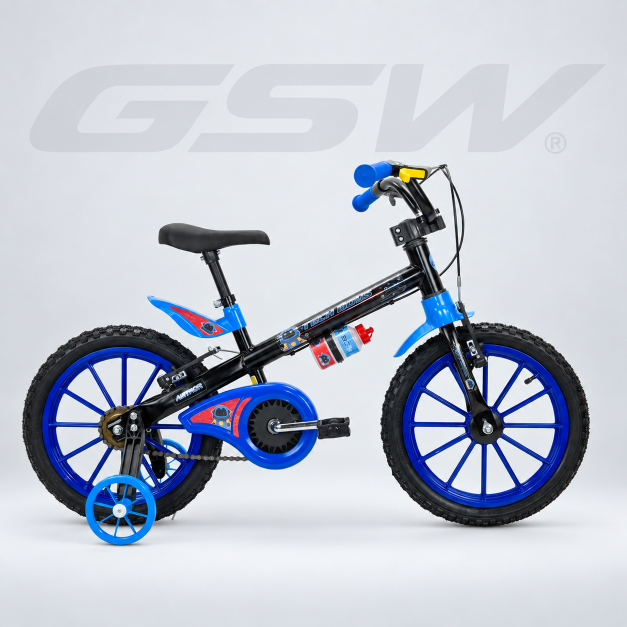Bike Aro 16 Tech Boys Masc — Azul/Preta